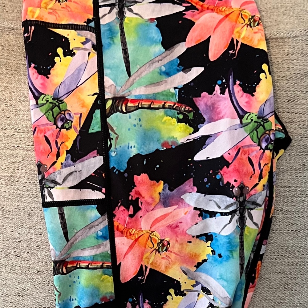 Constantly Varied Gear (CVG) Size Large Full Length Leggings - Dragonfly